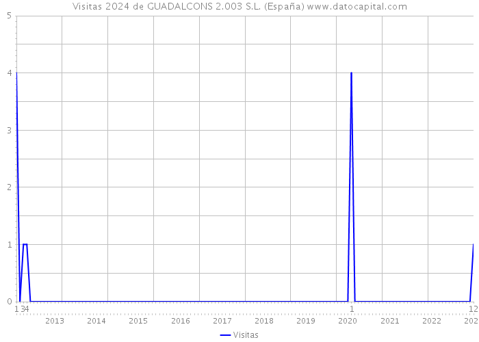 Visitas 2024 de GUADALCONS 2.003 S.L. (España) 