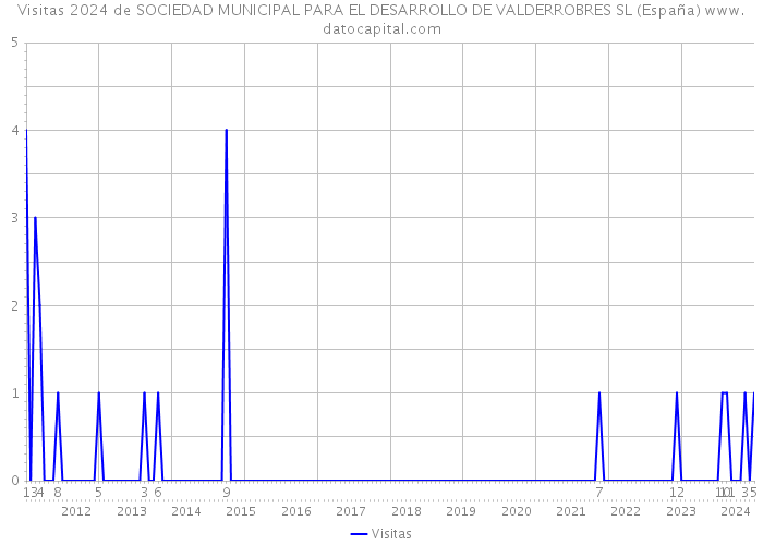 Visitas 2024 de SOCIEDAD MUNICIPAL PARA EL DESARROLLO DE VALDERROBRES SL (España) 
