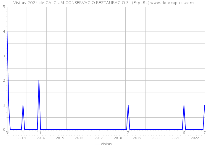 Visitas 2024 de CALCIUM CONSERVACIO RESTAURACIO SL (España) 