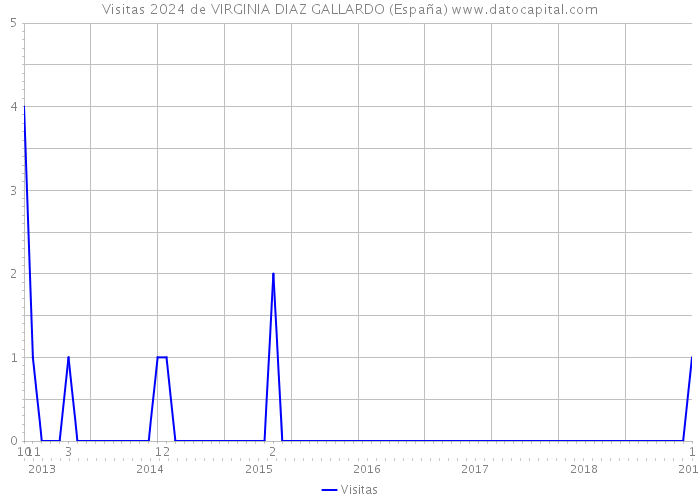 Visitas 2024 de VIRGINIA DIAZ GALLARDO (España) 