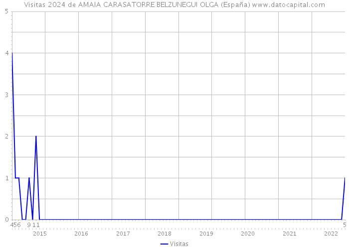 Visitas 2024 de AMAIA CARASATORRE BELZUNEGUI OLGA (España) 