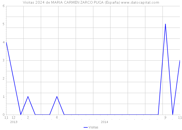 Visitas 2024 de MARIA CARMEN ZARCO PUGA (España) 