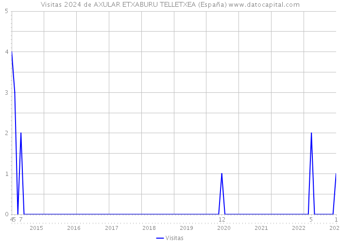 Visitas 2024 de AXULAR ETXABURU TELLETXEA (España) 