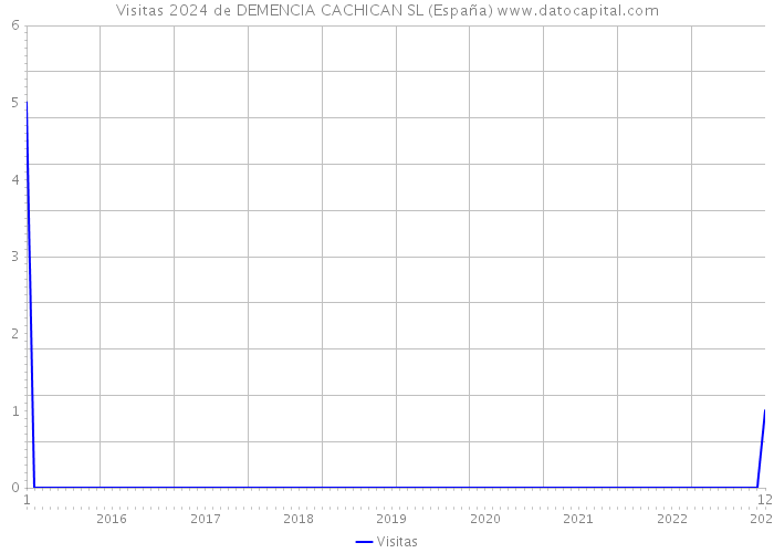 Visitas 2024 de DEMENCIA CACHICAN SL (España) 