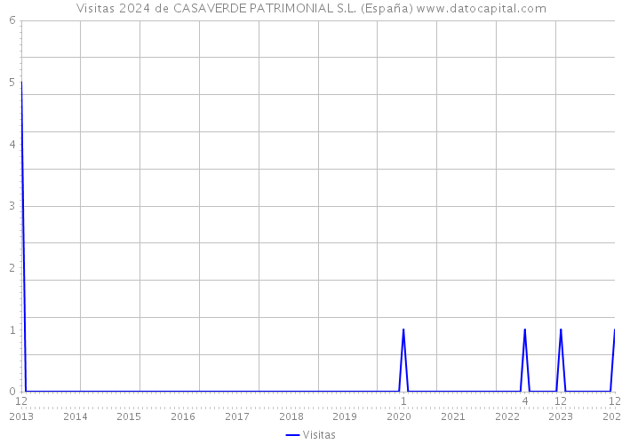 Visitas 2024 de CASAVERDE PATRIMONIAL S.L. (España) 