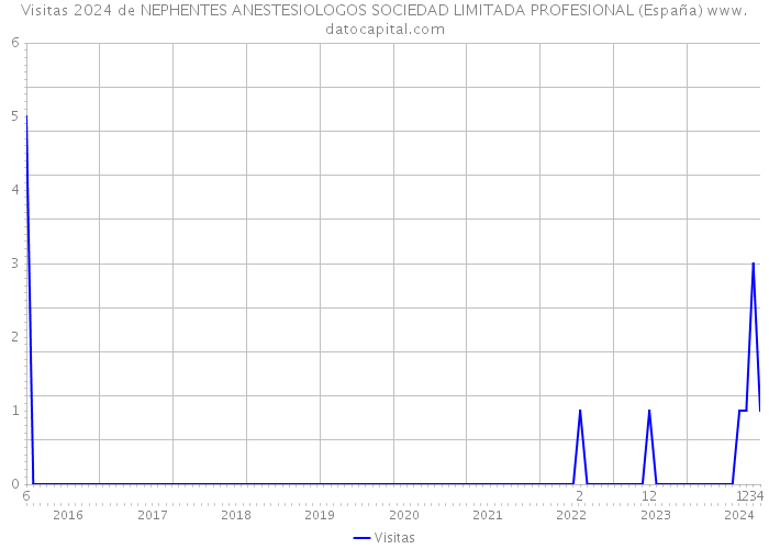 Visitas 2024 de NEPHENTES ANESTESIOLOGOS SOCIEDAD LIMITADA PROFESIONAL (España) 