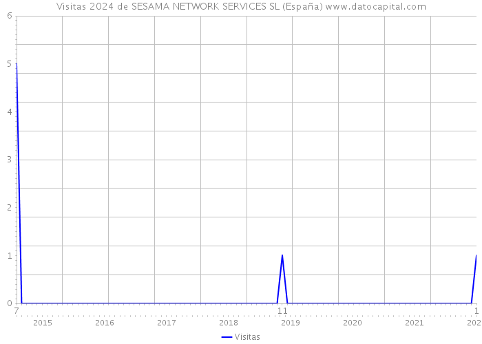Visitas 2024 de SESAMA NETWORK SERVICES SL (España) 