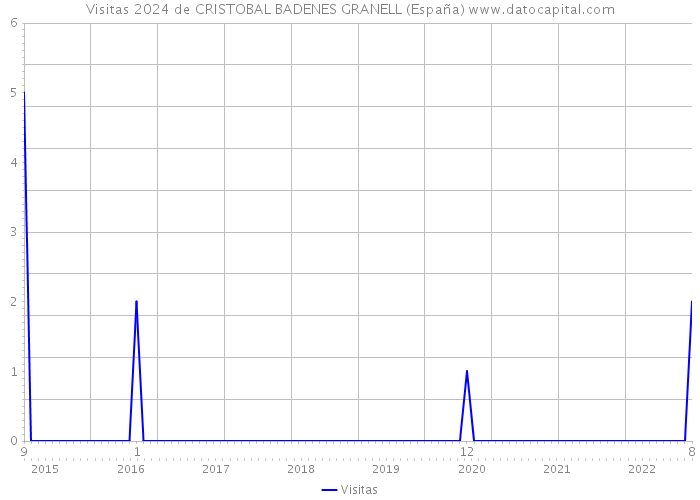 Visitas 2024 de CRISTOBAL BADENES GRANELL (España) 