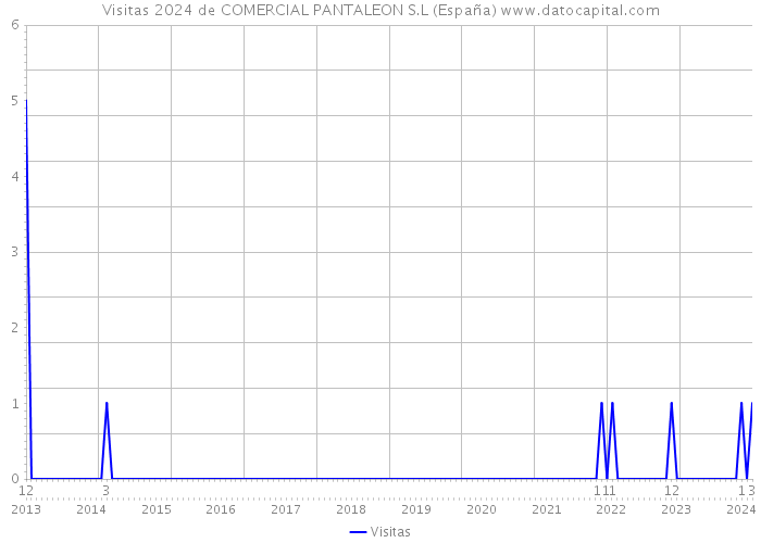 Visitas 2024 de COMERCIAL PANTALEON S.L (España) 
