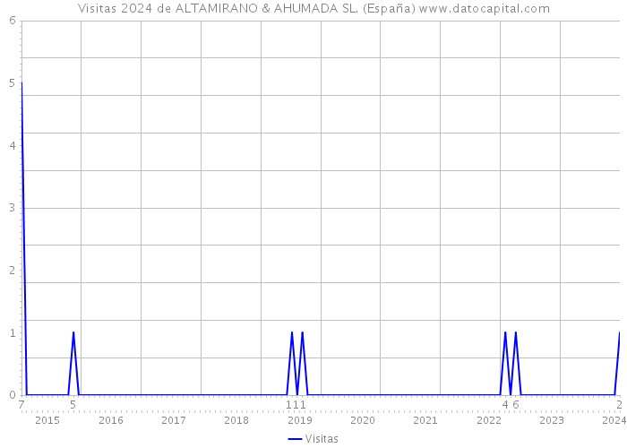 Visitas 2024 de ALTAMIRANO & AHUMADA SL. (España) 