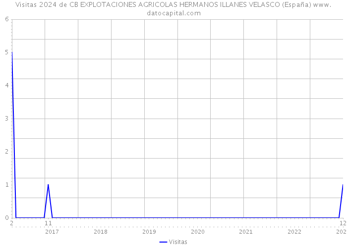 Visitas 2024 de CB EXPLOTACIONES AGRICOLAS HERMANOS ILLANES VELASCO (España) 