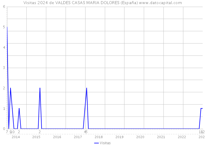 Visitas 2024 de VALDES CASAS MARIA DOLORES (España) 