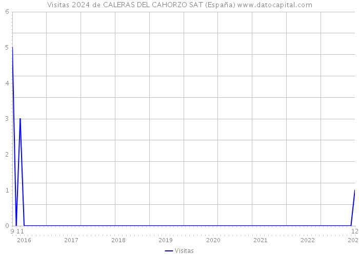 Visitas 2024 de CALERAS DEL CAHORZO SAT (España) 