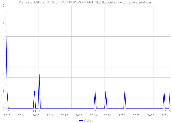 Visitas 2024 de CONCEPCION ROPERO MARTINEZ (España) 