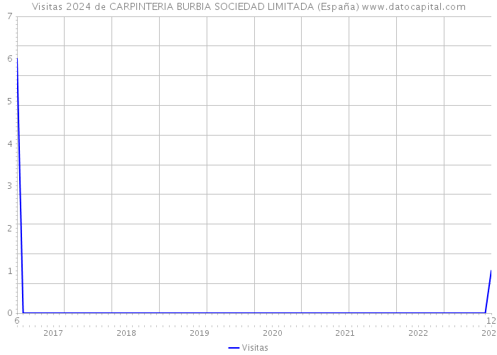 Visitas 2024 de CARPINTERIA BURBIA SOCIEDAD LIMITADA (España) 