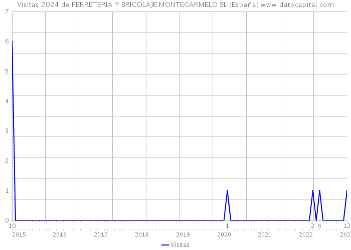 Visitas 2024 de FERRETERIA Y BRICOLAJE MONTECARMELO SL (España) 
