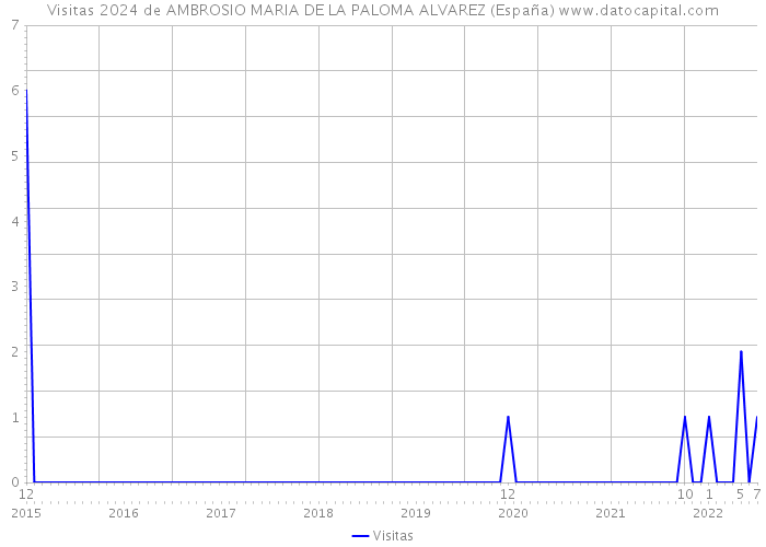 Visitas 2024 de AMBROSIO MARIA DE LA PALOMA ALVAREZ (España) 
