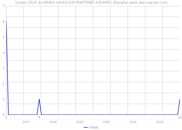 Visitas 2024 de MARIA ASUNCION MARTINEZ AZNAREZ (España) 