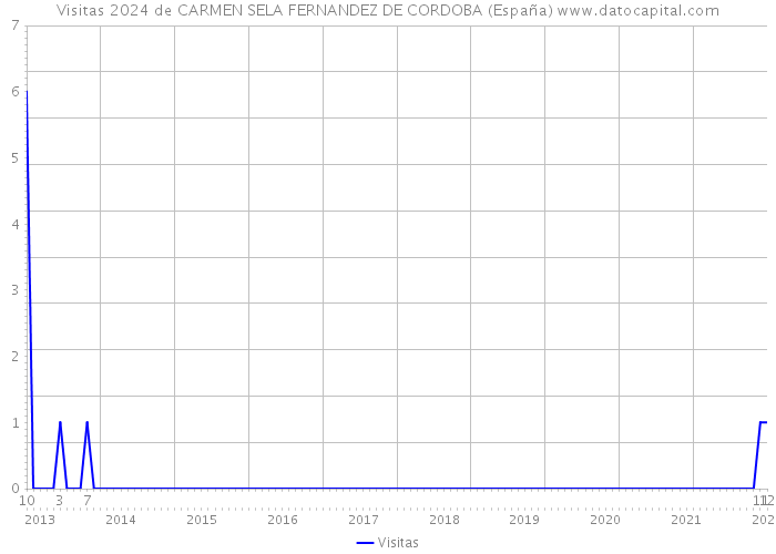 Visitas 2024 de CARMEN SELA FERNANDEZ DE CORDOBA (España) 