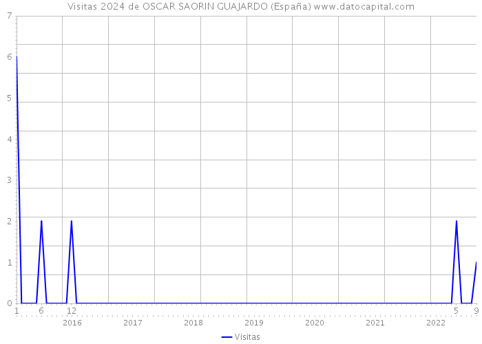 Visitas 2024 de OSCAR SAORIN GUAJARDO (España) 