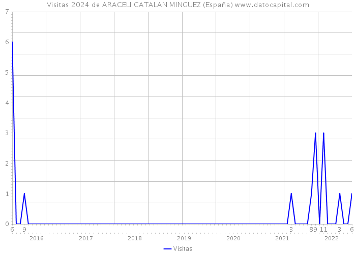 Visitas 2024 de ARACELI CATALAN MINGUEZ (España) 
