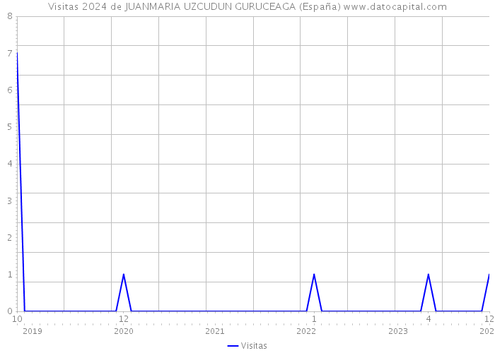 Visitas 2024 de JUANMARIA UZCUDUN GURUCEAGA (España) 
