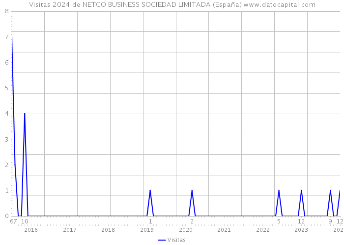 Visitas 2024 de NETCO BUSINESS SOCIEDAD LIMITADA (España) 