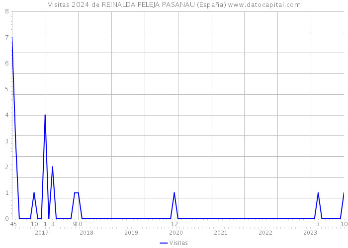 Visitas 2024 de REINALDA PELEJA PASANAU (España) 