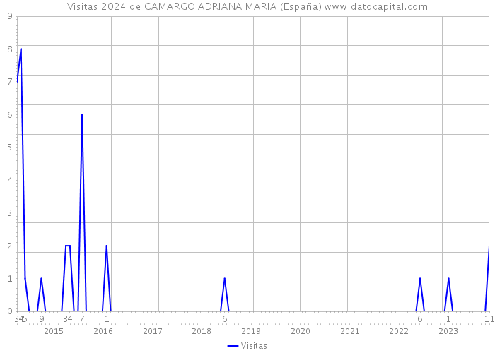 Visitas 2024 de CAMARGO ADRIANA MARIA (España) 