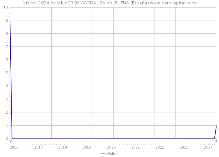 Visitas 2024 de MILAGROS GORDALIZA VALBUENA (España) 
