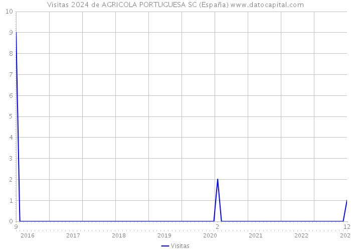Visitas 2024 de AGRICOLA PORTUGUESA SC (España) 