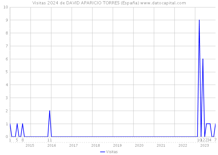 Visitas 2024 de DAVID APARICIO TORRES (España) 