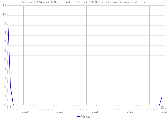 Visitas 2024 de CARNICERIA DE PUEBLO SCP (España) 