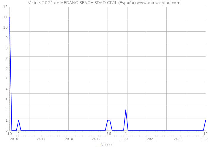 Visitas 2024 de MEDANO BEACH SDAD CIVIL (España) 
