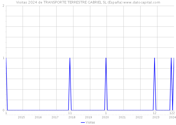 Visitas 2024 de TRANSPORTE TERRESTRE GABRIEL SL (España) 
