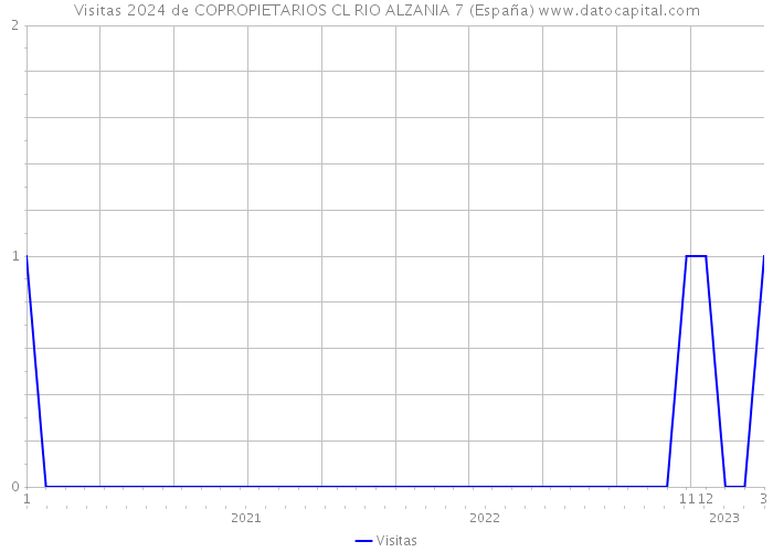 Visitas 2024 de COPROPIETARIOS CL RIO ALZANIA 7 (España) 