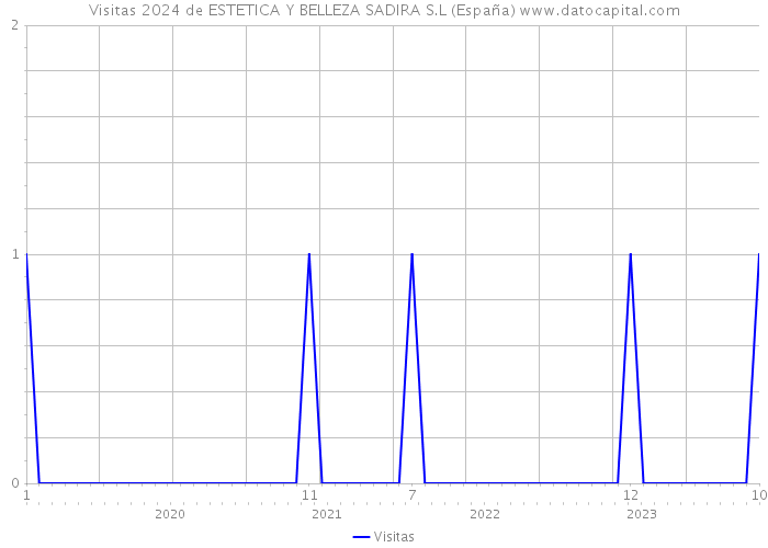 Visitas 2024 de ESTETICA Y BELLEZA SADIRA S.L (España) 