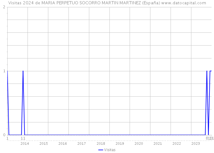 Visitas 2024 de MARIA PERPETUO SOCORRO MARTIN MARTINEZ (España) 