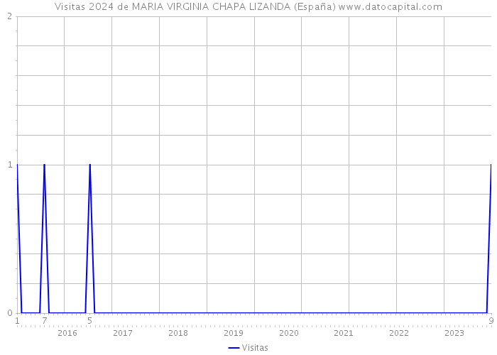 Visitas 2024 de MARIA VIRGINIA CHAPA LIZANDA (España) 