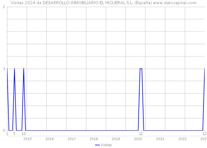 Visitas 2024 de DESARROLLO INMOBILIARIO EL HIGUERAL S.L. (España) 