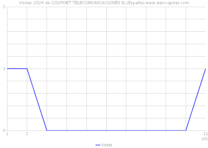 Visitas 2024 de COLFINET TELECOMUNICACIONES SL (España) 