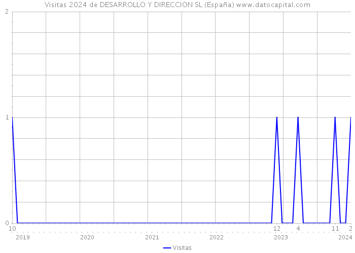 Visitas 2024 de DESARROLLO Y DIRECCION SL (España) 