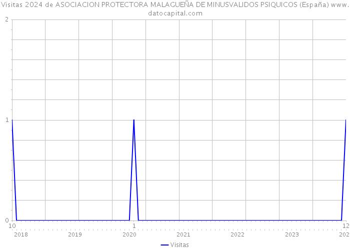 Visitas 2024 de ASOCIACION PROTECTORA MALAGUEÑA DE MINUSVALIDOS PSIQUICOS (España) 