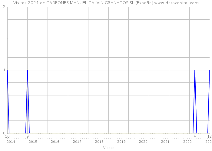 Visitas 2024 de CARBONES MANUEL CALVIN GRANADOS SL (España) 