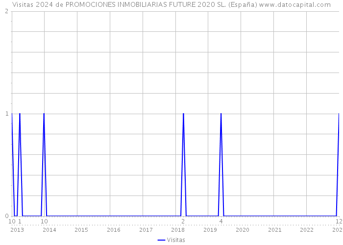 Visitas 2024 de PROMOCIONES INMOBILIARIAS FUTURE 2020 SL. (España) 