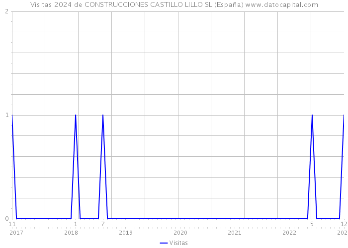 Visitas 2024 de CONSTRUCCIONES CASTILLO LILLO SL (España) 