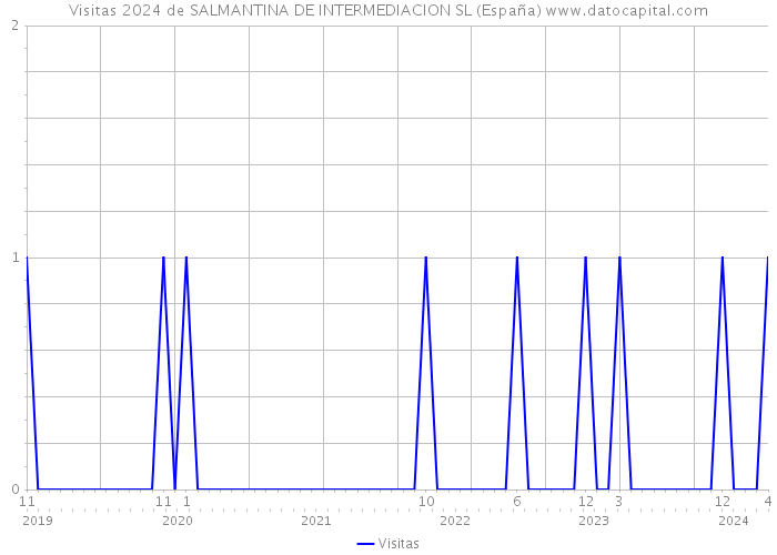Visitas 2024 de SALMANTINA DE INTERMEDIACION SL (España) 