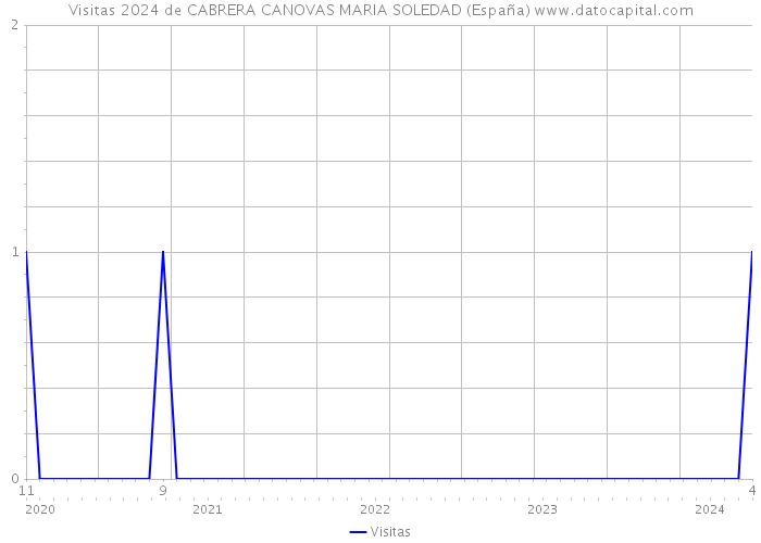 Visitas 2024 de CABRERA CANOVAS MARIA SOLEDAD (España) 