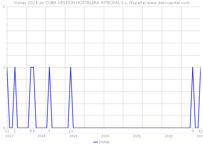 Visitas 2024 de COBA GESTION HOSTELERA INTEGRAL S.L. (España) 