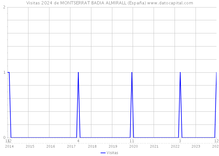 Visitas 2024 de MONTSERRAT BADIA ALMIRALL (España) 